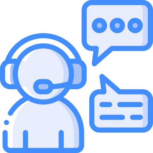 Icone de atendente de suporte técnico